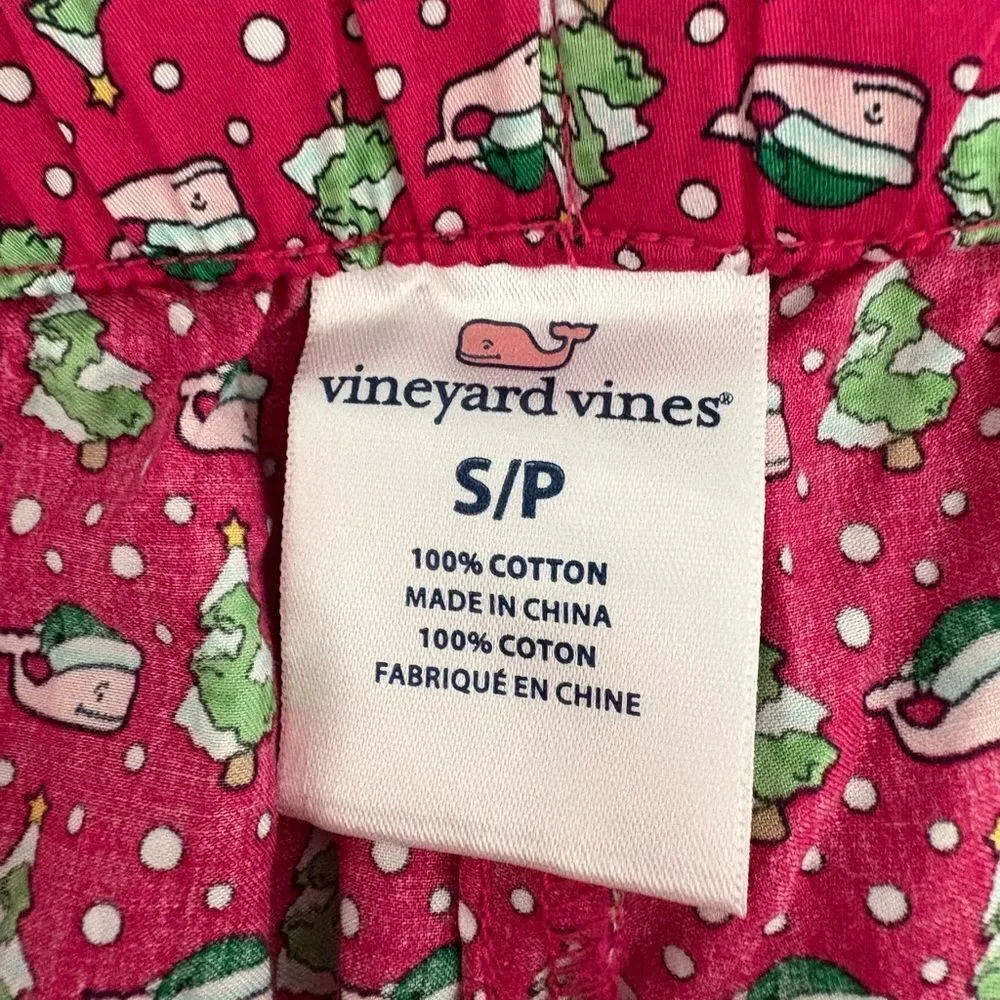 NWOT Vineyard Vines Christmas Pajama Sleep Pants ~ Red, Green, White  Size Small